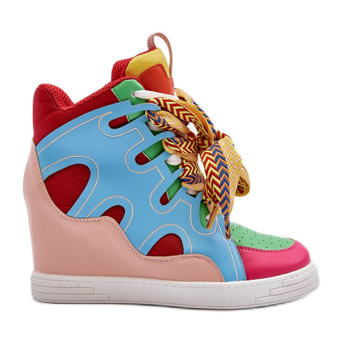 Sneakers con Zeppa da Donna Multicolor Leoppa multicolore