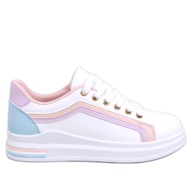 Ateer Sneakers rosa da donna bianco