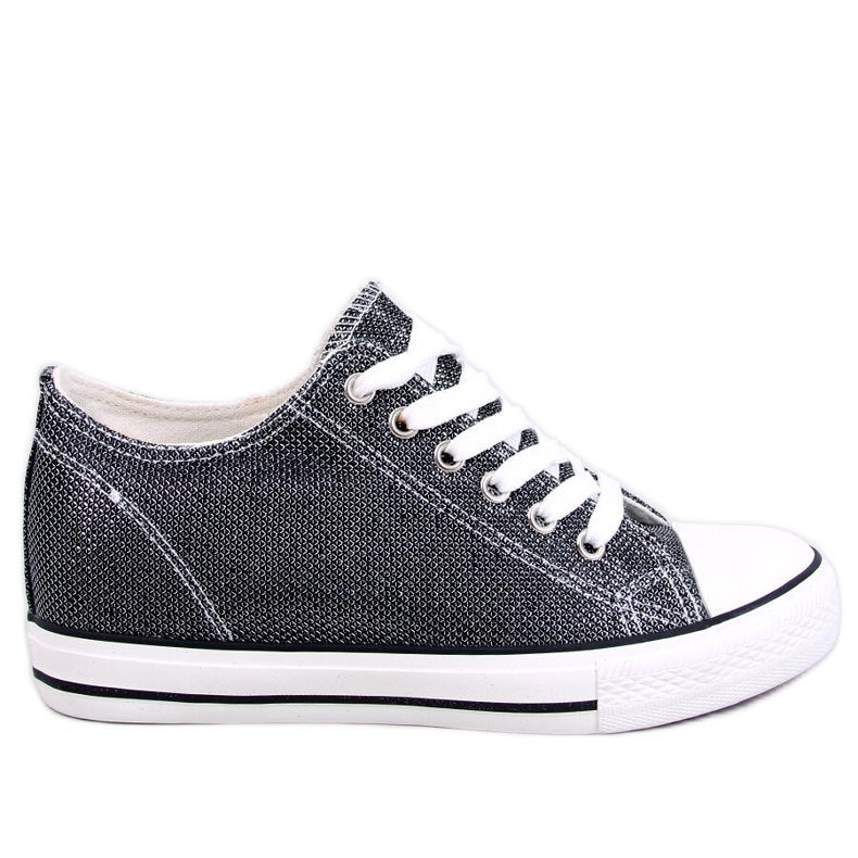 Foss Scarpe da ginnastica con zeppa nere nero