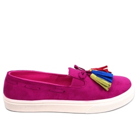 Salma Sneakers con frange fucsia rosa