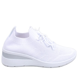 Sneakers con zeppa Croft bianche bianco