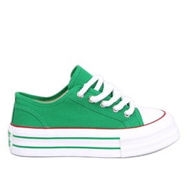 Sneaker Moorel colore verde con doppia suola