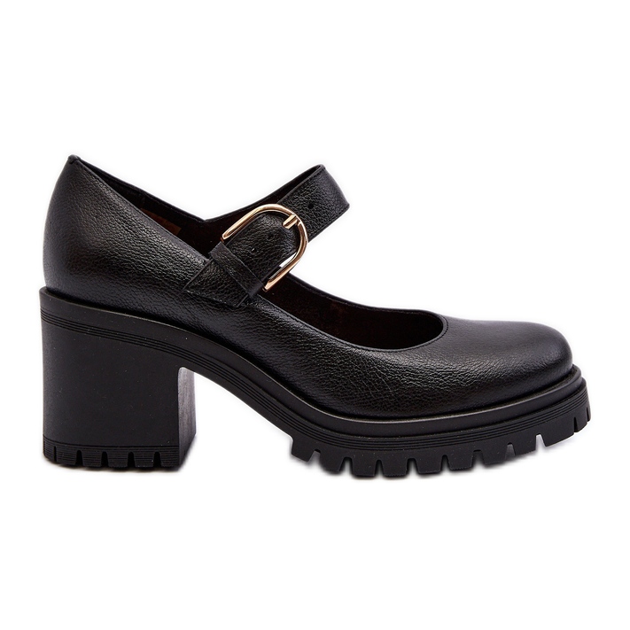 Zazoo 20166 Décolleté in pelle Nere nero