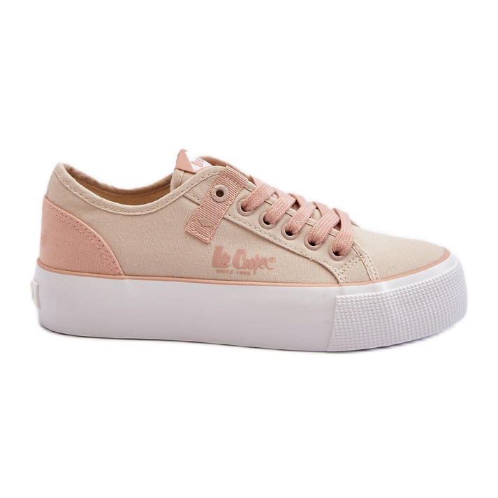 Lee Cooper LCW-24-31-2196 Sneakers in tessuto da donna, Beige