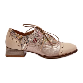 Scarpe da Donna in Pelle con Tomaia Decorata Maciejka 06408-04 Beige