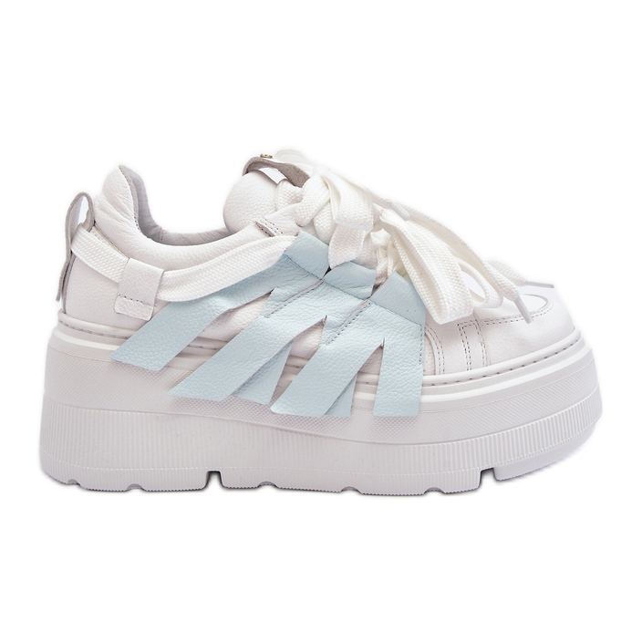Zazoo 2F-7033 Scarpe da ginnastica su una piattaforma massiccia, blu