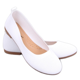 Cavaday Ballerine a calzino bianche bianca