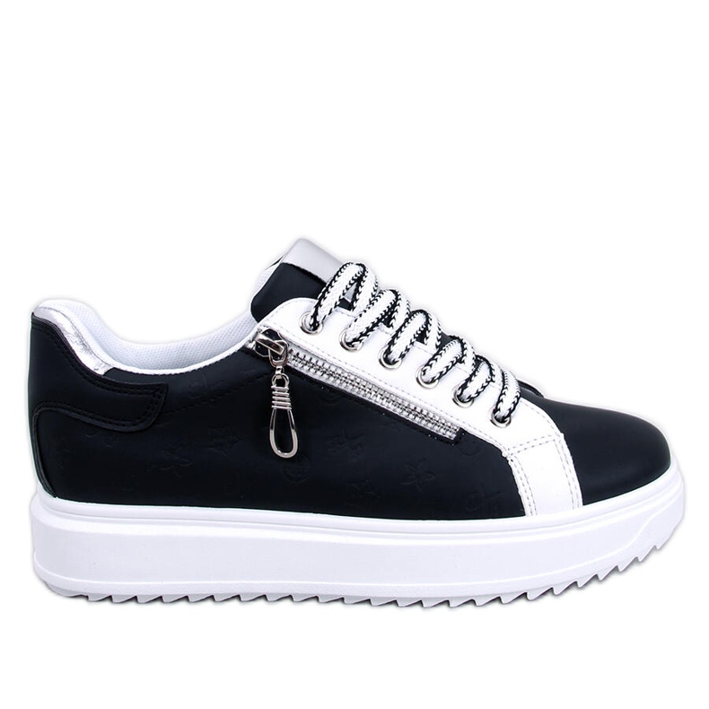 Sneaker Hopper nera con suola alta nero