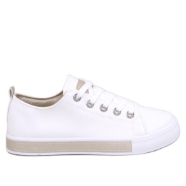 Sneakers Rounds Bianco Oro da donna bianca