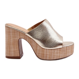 Sandali da Donna con Tacco Alto, Oro Siobhan d'oro