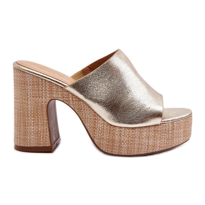 Sandali da Donna con Tacco Alto, Oro Siobhan d'oro