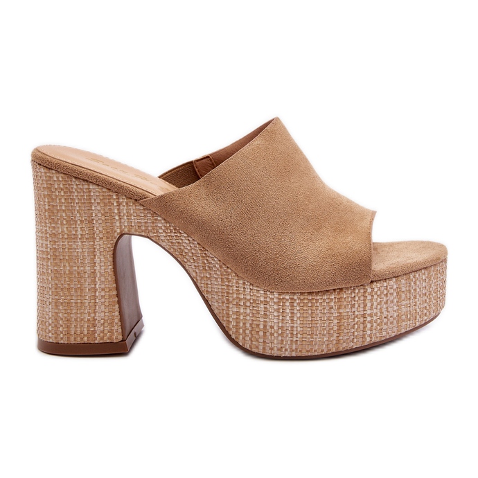 Tacchi a spillo da donna, Marrone, Siobhan beige