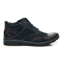 Lucca Calzature da uomo in pelle blu