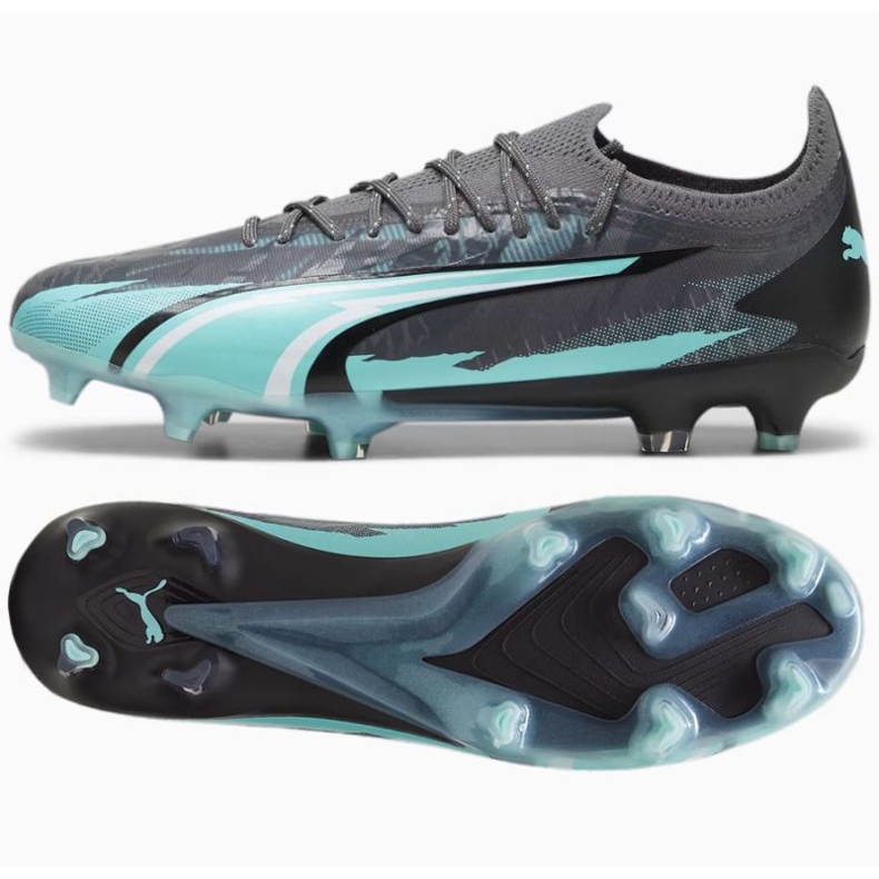 Scarpe da calcio Puma Ultra Ultimate Rush FG/AG M 107827-01 grigio