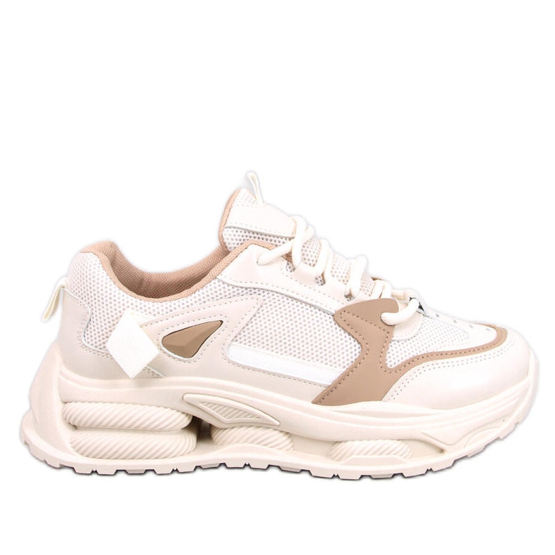 Sneakers Lancasi Beige Khaki da donna