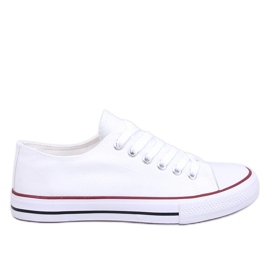 Classiche sneakers stringate di Levens White bianco