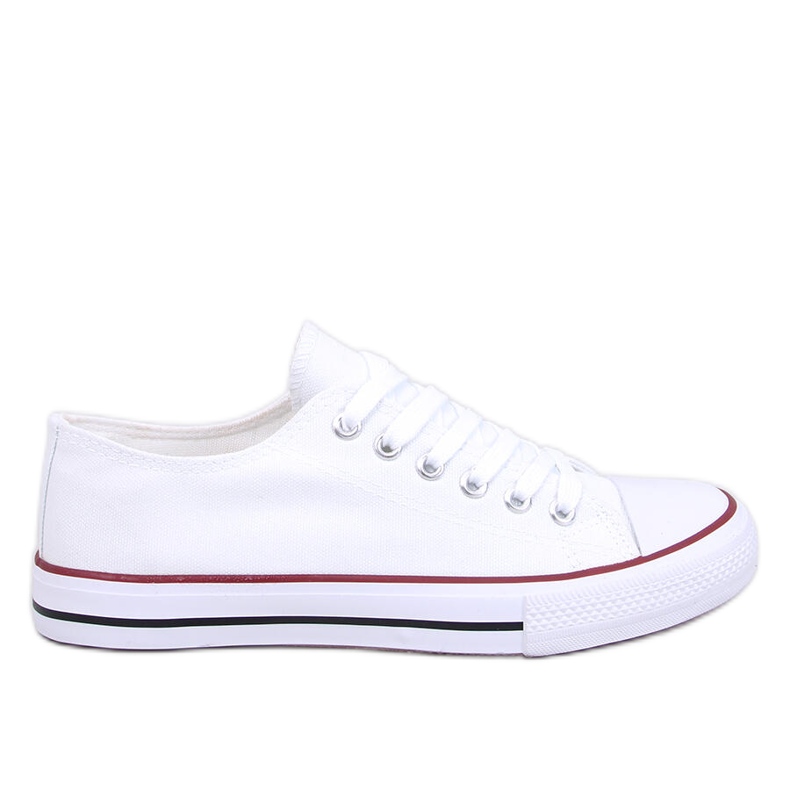Classiche sneakers stringate di Levens White bianca