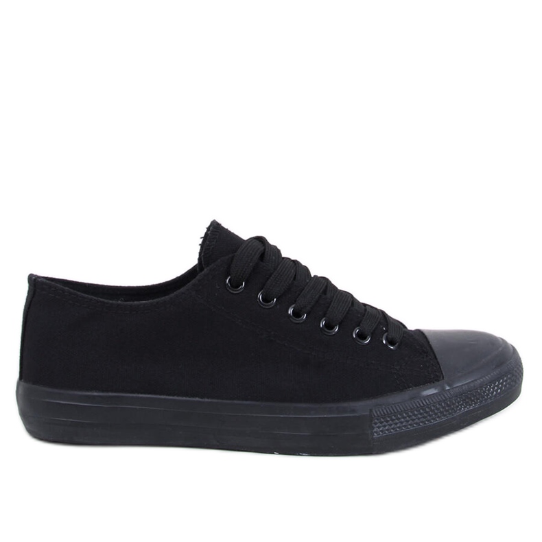 Sneakers classiche con lacci Levens Allblack (suola nera) nero