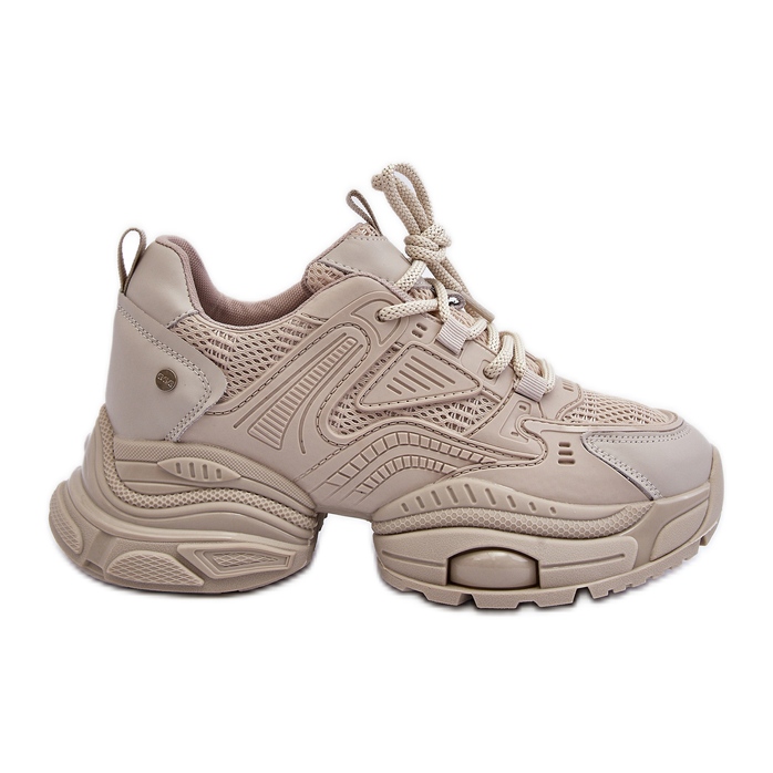 Scarpe da ginnastica con suola massiccia GOE NN2N4046 Beige