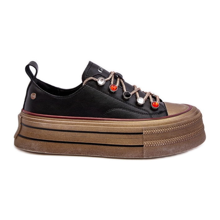 Sneakers con plateau da Donna GOE NN2N4053 Nero