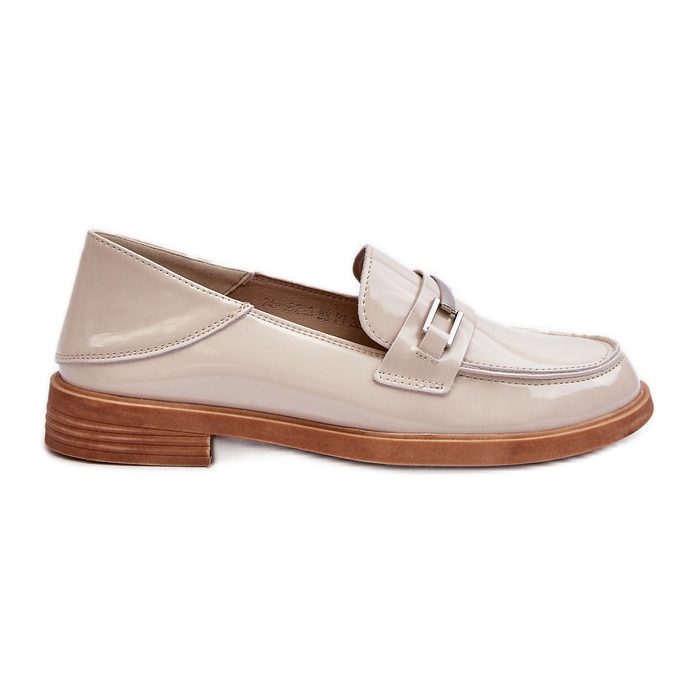 Vinceza Mocassini Nurea da donna in vernice beige