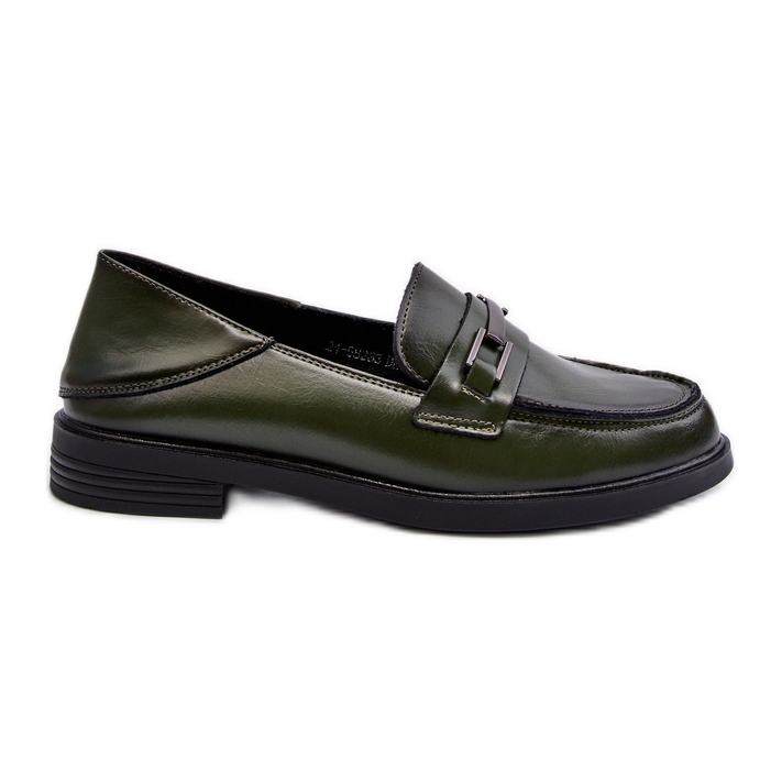 Vinceza Mocassini in pelle da donna Nurea verde scuro