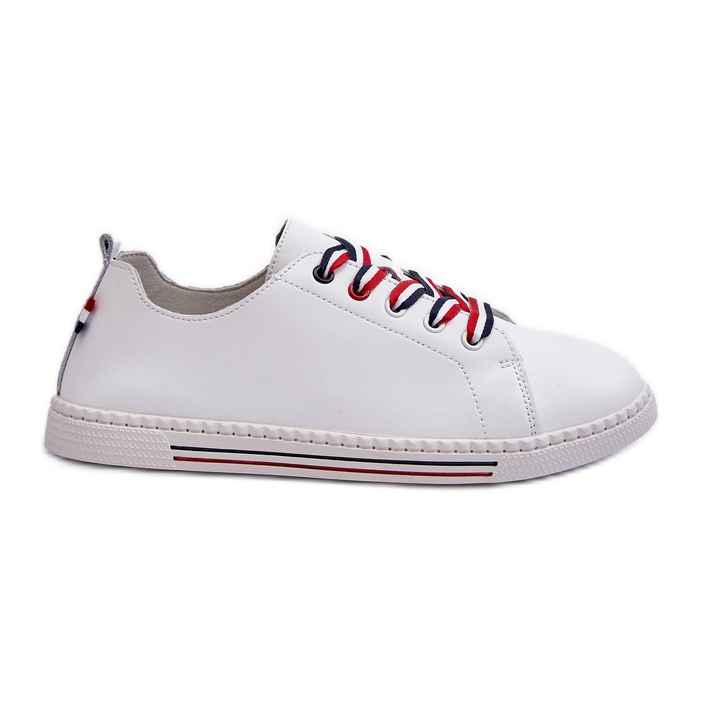 Vinceza Sneakers in pelle da donna bianche Litzy bianca