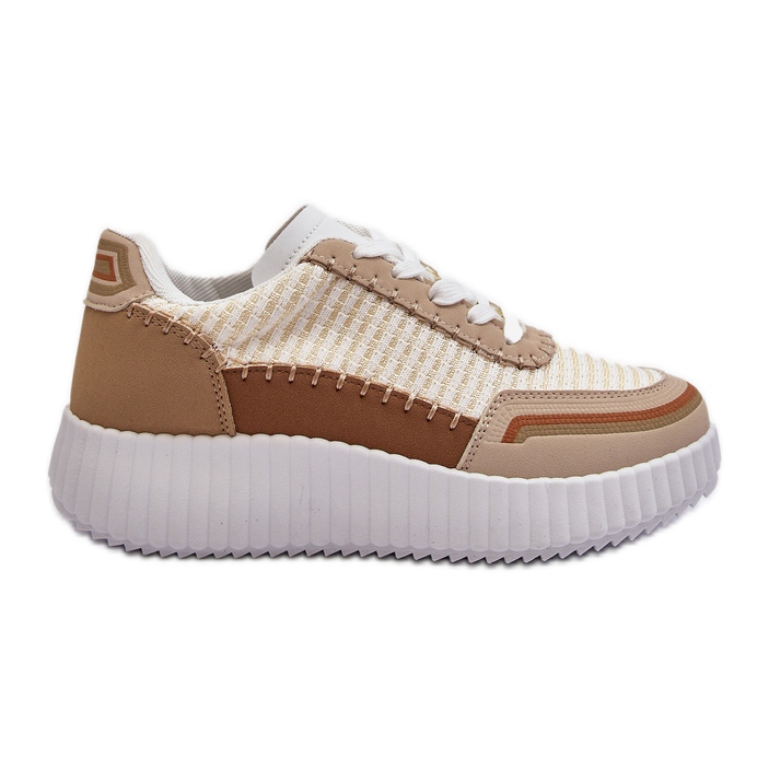 Sneakers Platform da Donna Beige Redala