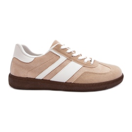 Scarpe Sportive Sneakers Basse da Donna Beige Eudiopis