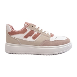 Sneakers basse Regines da donna di colore beige