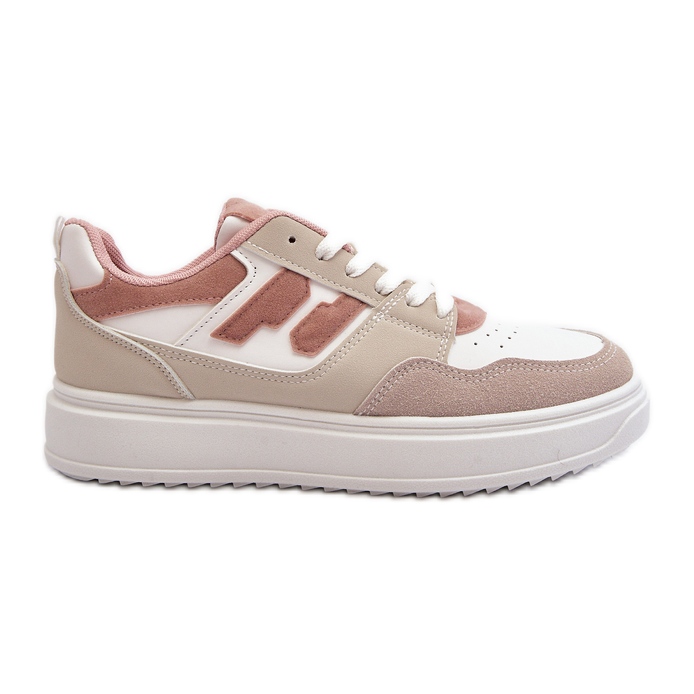 Sneakers basse Regines da donna di colore beige