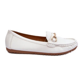 Mocassini Classici Da Donna Con Decorazione, Ainslee Bianco