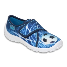 Pantofole per bambini Befado 974X312 blu con pallone