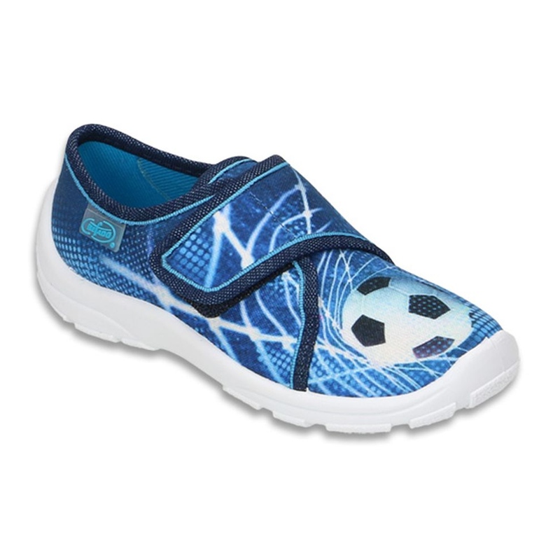 Pantofole per bambini Befado 974X312 blu con pallone