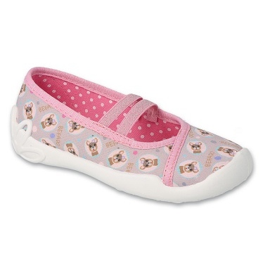 Pantofole per bambini Befado 116Y325 rosa in orsacchiotto