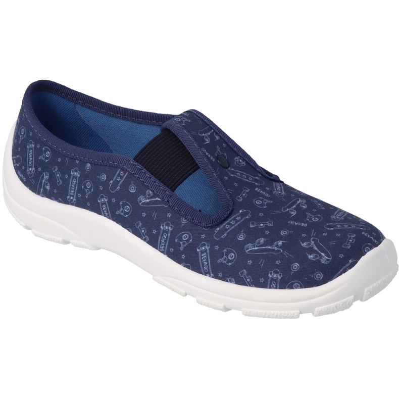 Pantofole per bambini Befado 975Y186 blu navy