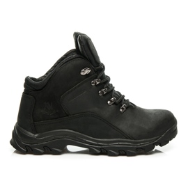 New Age Scarpe da trekking in pelle nero