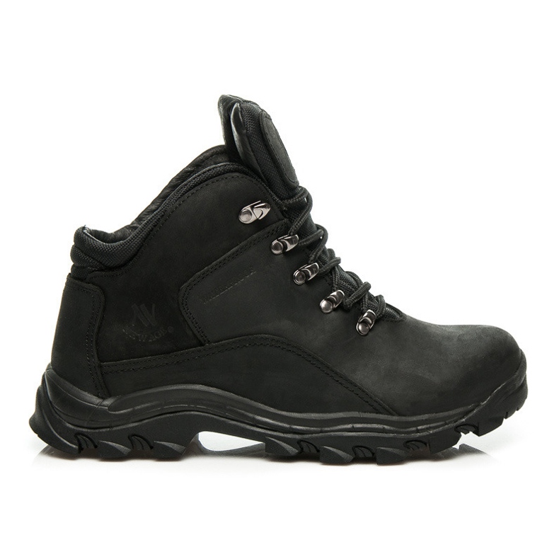 New Age Scarpe da trekking in pelle nero