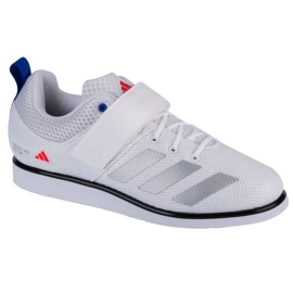 Scarpe da sollevamento pesi Adidas Powerlift 5 ID2474 bianca