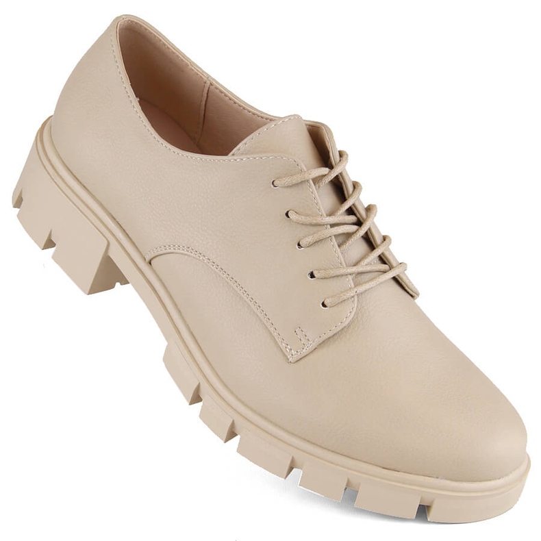 M. DASZYŃSKI Scarpe oxford da donna beige M.Daszyński MR23119-5