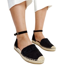 Espadrillas nere con ricamo decorativo Sonja nero