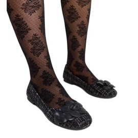 Ballerine nere con fiore decorativo Mateja nero