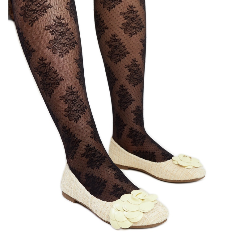 Ballerine gialle con fiore decorativo Mateja giallo