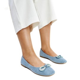 Ballerine blu con fiocco di Gaillou