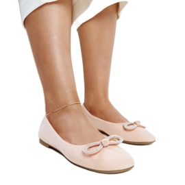 Ballerine rosa chiaro con fiocco Gaillou