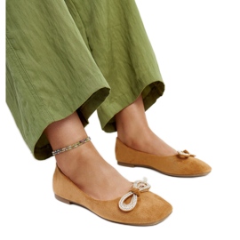 Ballerine marroni con fiocco di Gaillou marrone