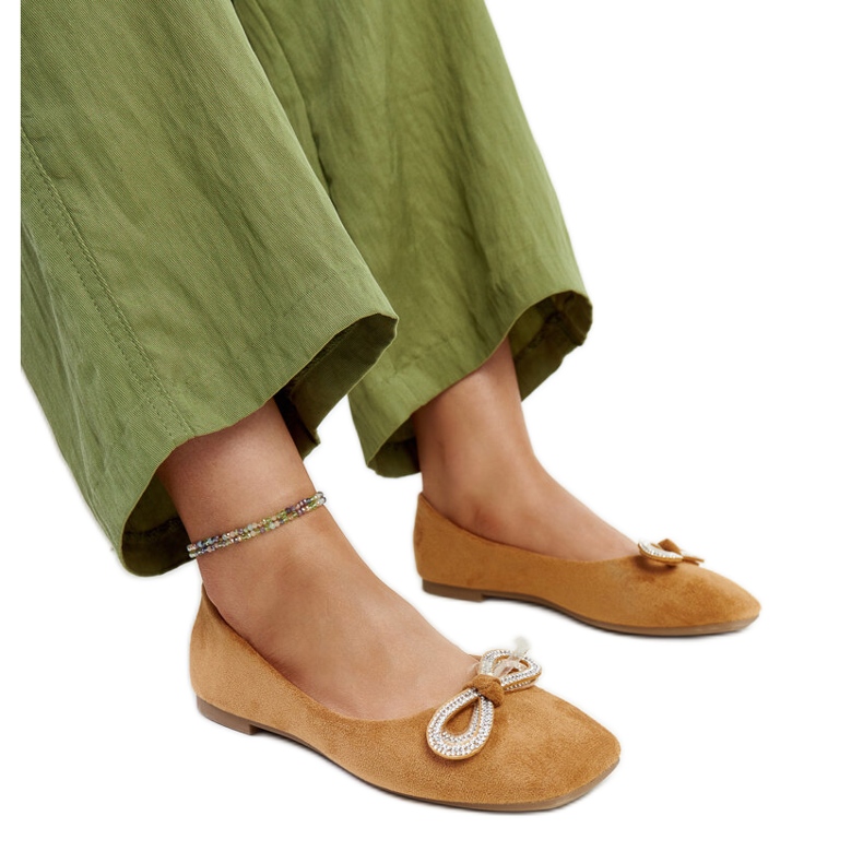 Ballerine marroni con fiocco di Gaillou marrone