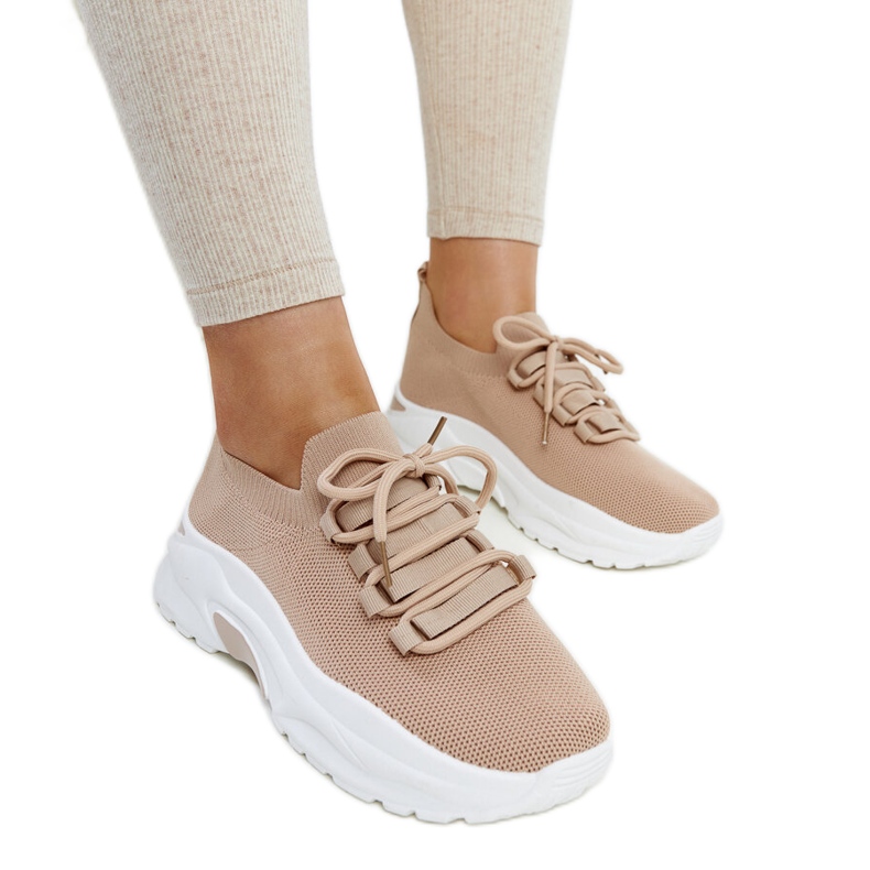 Scarpe da ginnastica sportive Iveta marroni beige