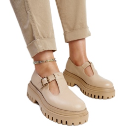 Scarpe Karino in pelle beige scuro