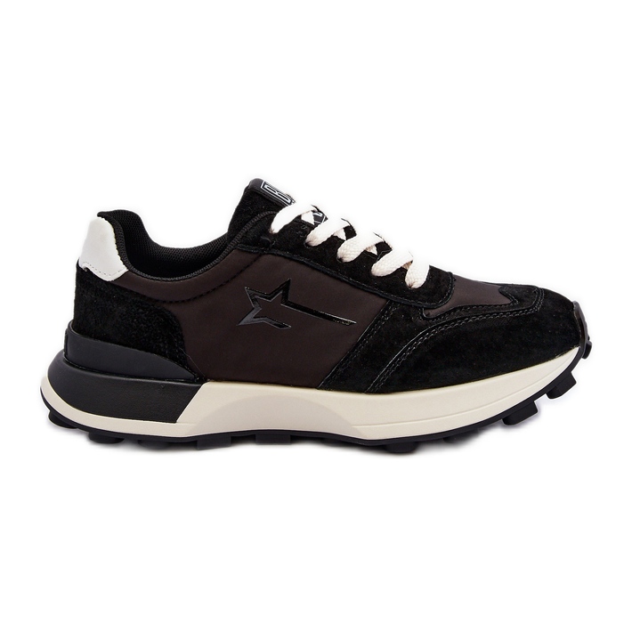 Sneakers in pelle da donna Big Star NN274963 Nere nero